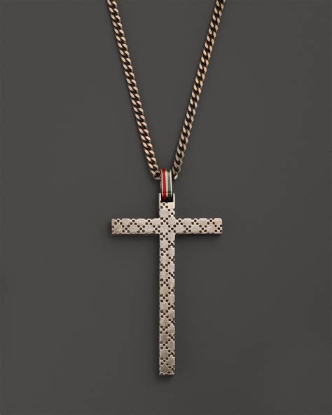 gucci cross necklace|vintage gucci cross necklace.